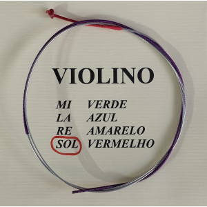 Corda Violino Mauro Calixto Sol - Vermelho Corda Violino Mauro Calixto Sol - Vermelho